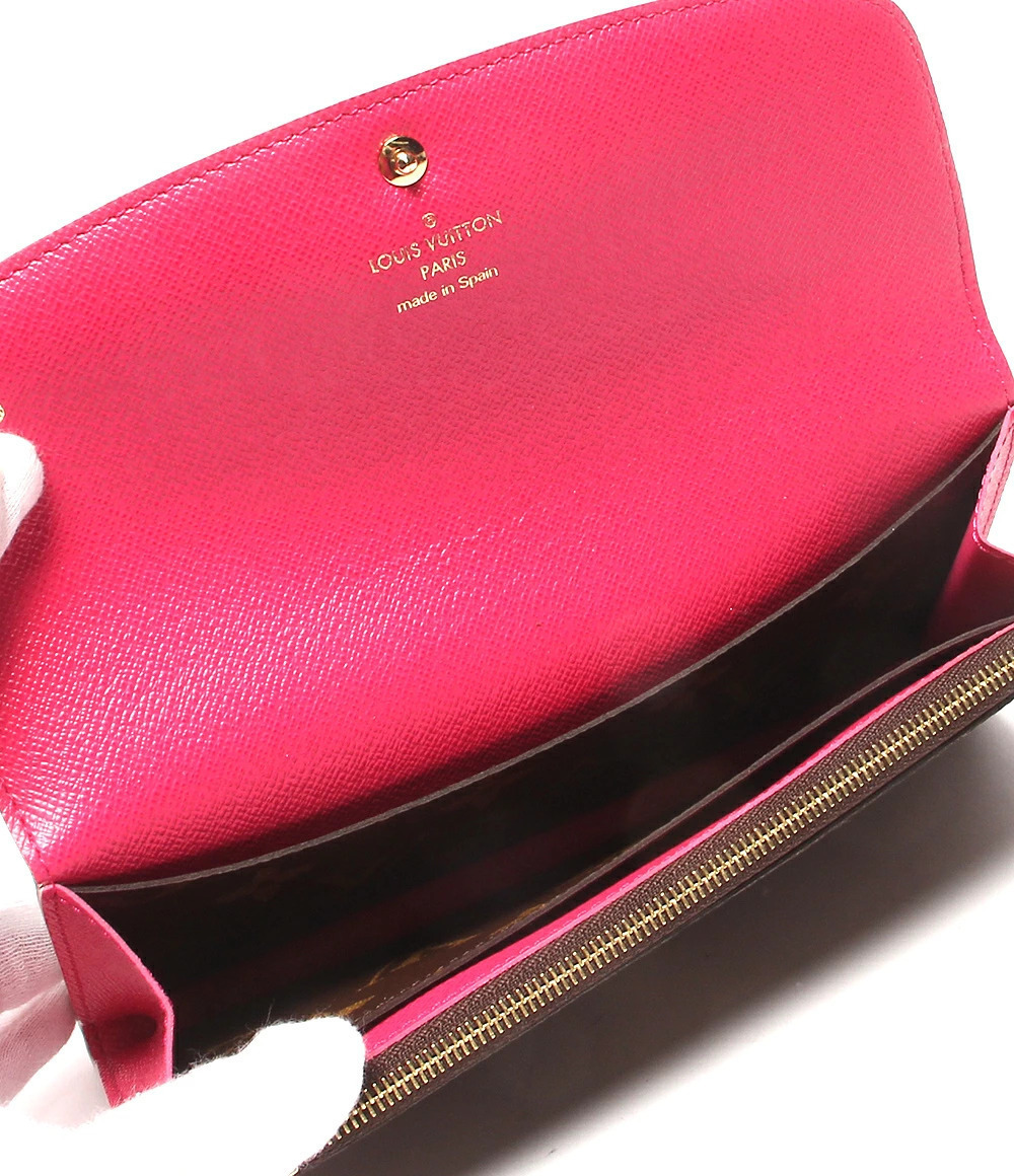 Louis Vuitton Wallet Long Portefeuille Emilie Monogram Brown